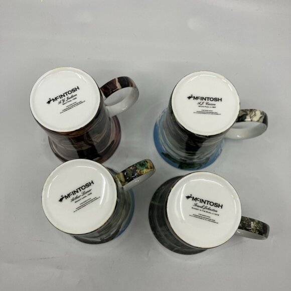 McIntosh Fine Bone China Old Masters Group of Seven Mug Set Gift Box - Picture 10 of 12